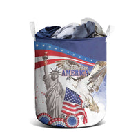 United States 4th Of July Laundry Basket USA Osprey 250 Years Of Freedom
