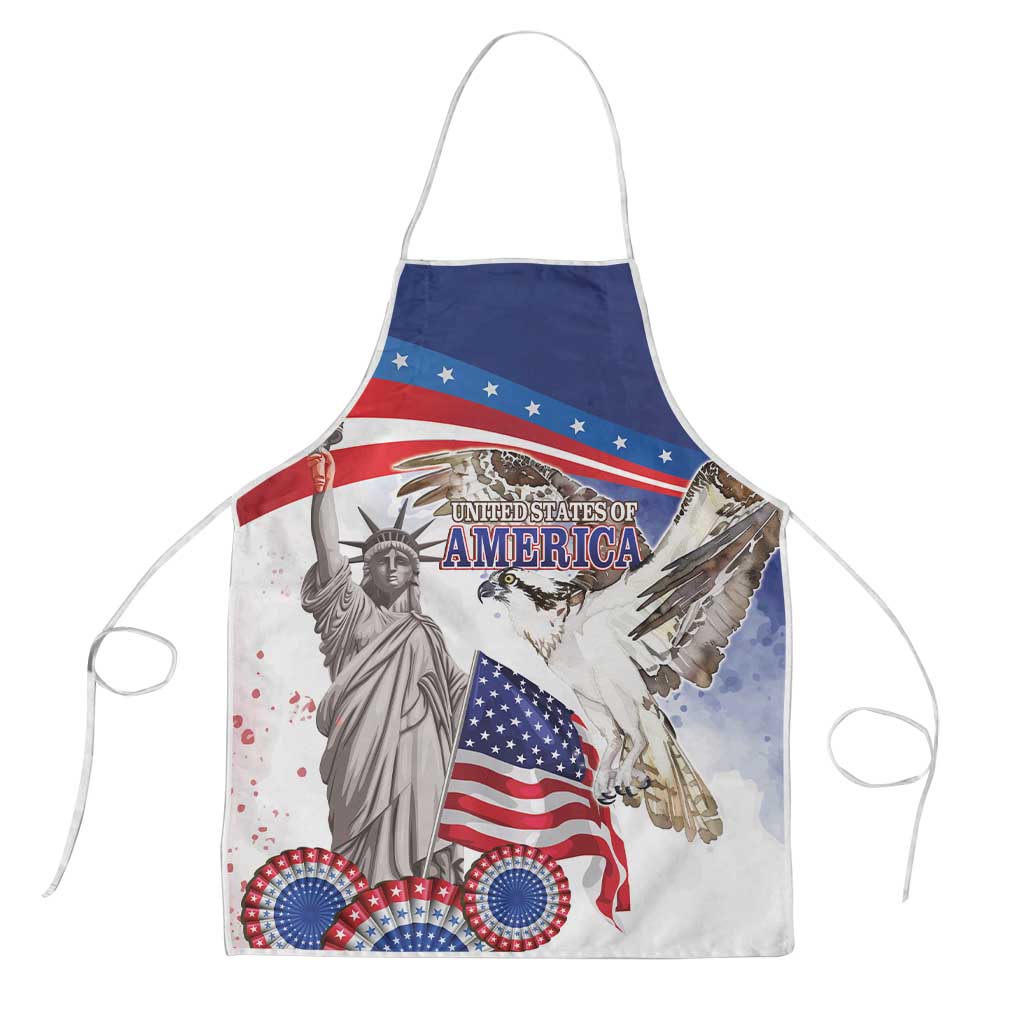 United States 4th Of July Apron USA Osprey 250 Years Of Freedom