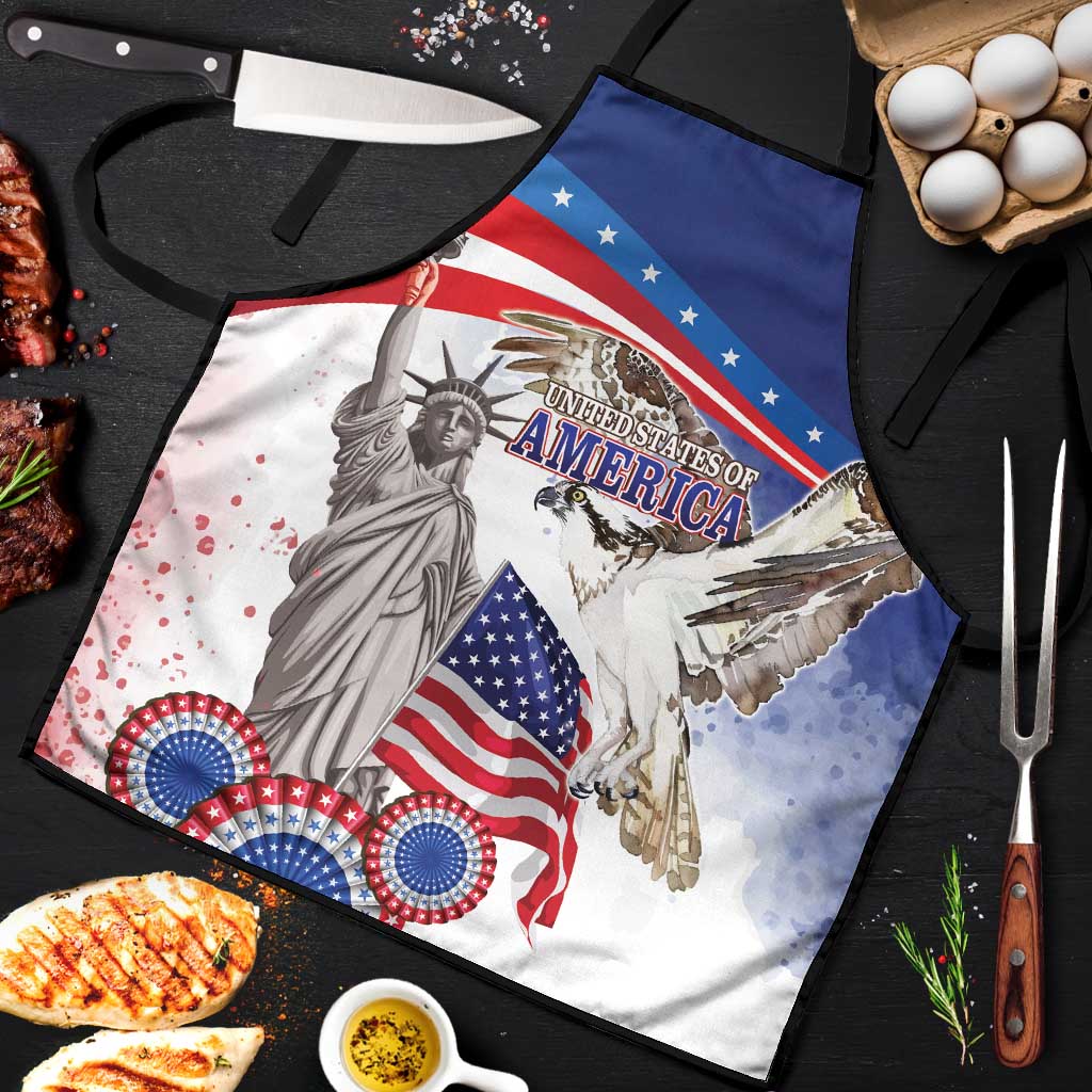 United States 4th Of July Apron USA Osprey 250 Years Of Freedom