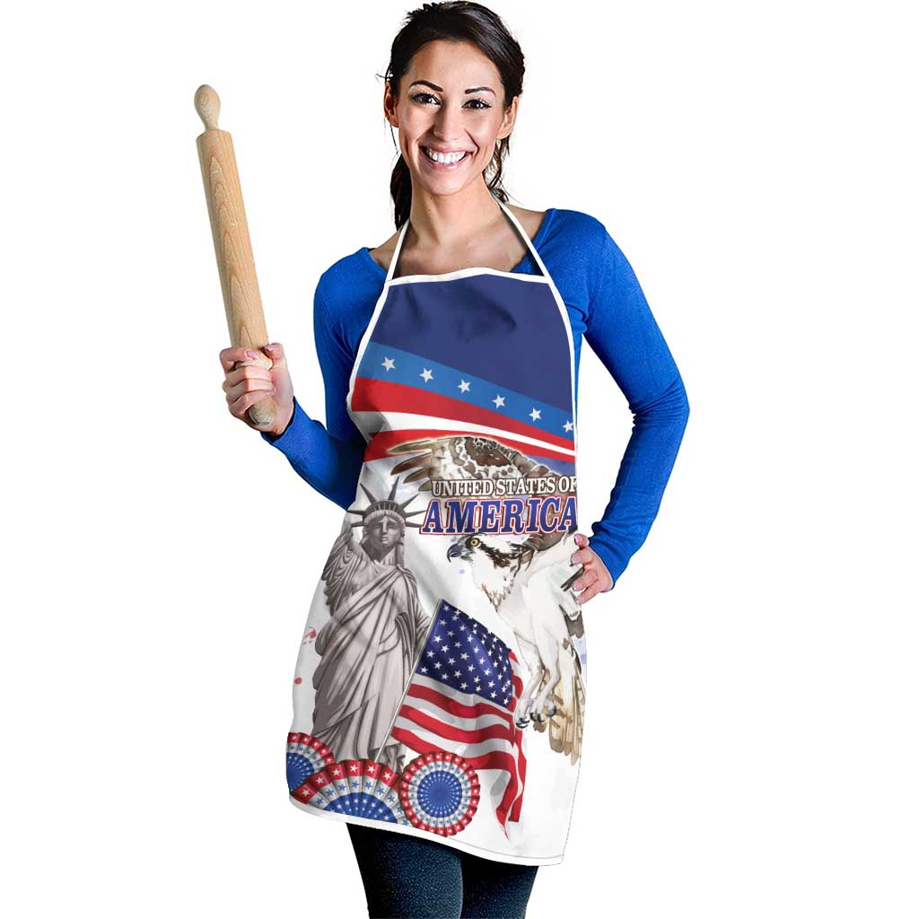 United States 4th Of July Apron USA Osprey 250 Years Of Freedom