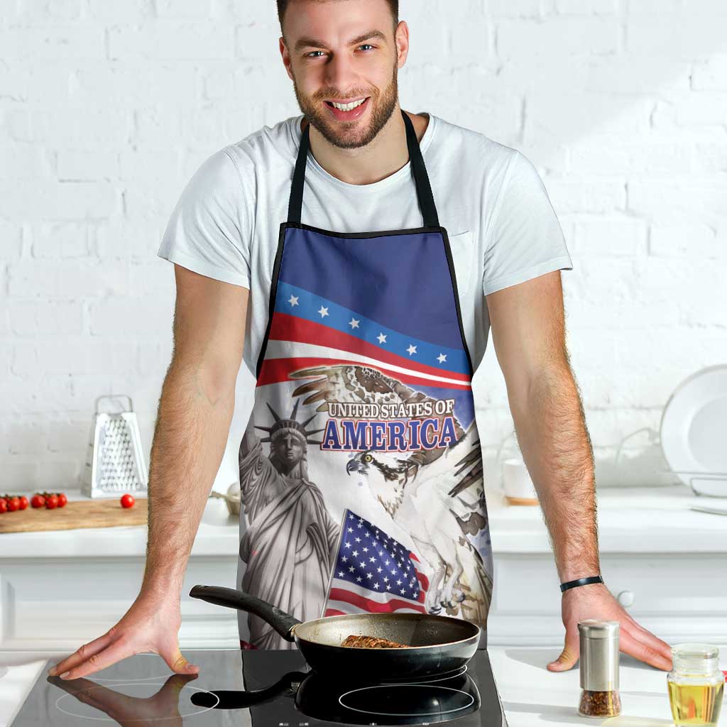 United States 4th Of July Apron USA Osprey 250 Years Of Freedom