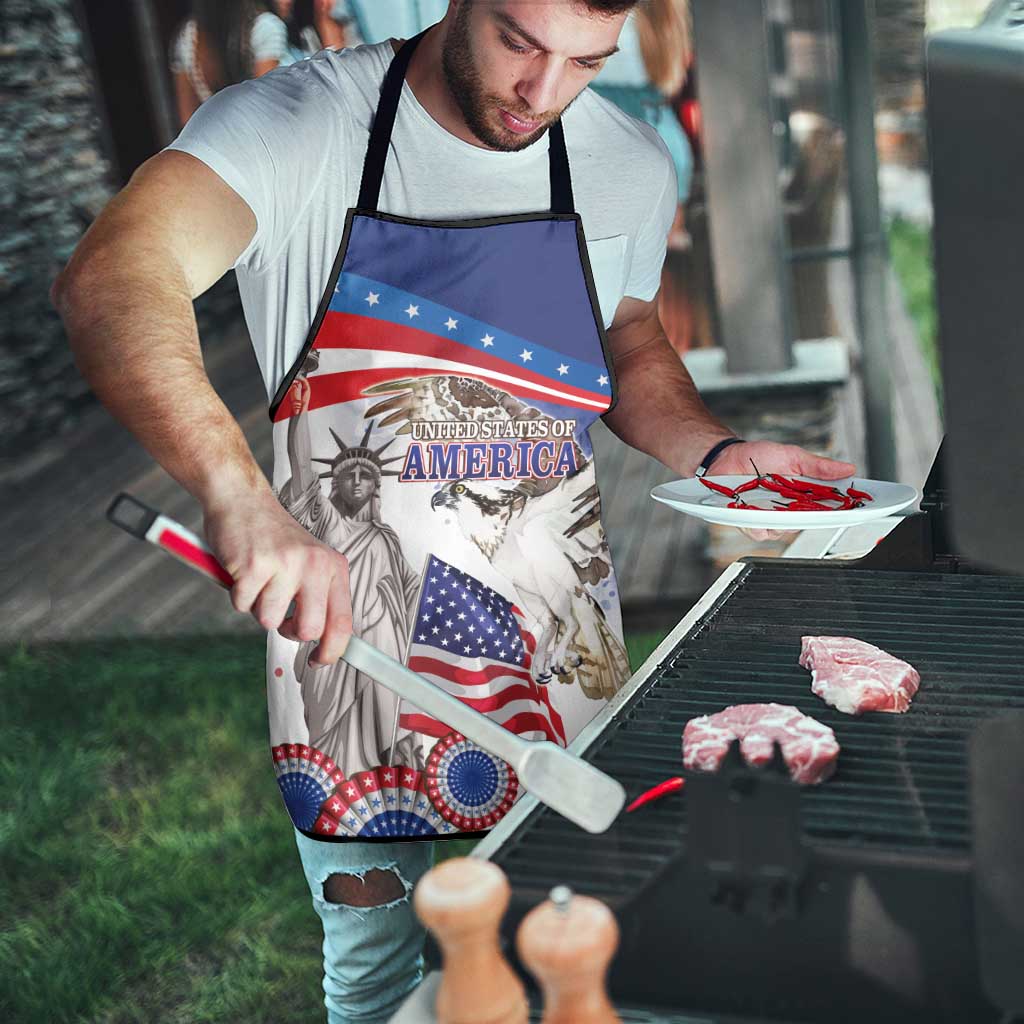 United States 4th Of July Apron USA Osprey 250 Years Of Freedom