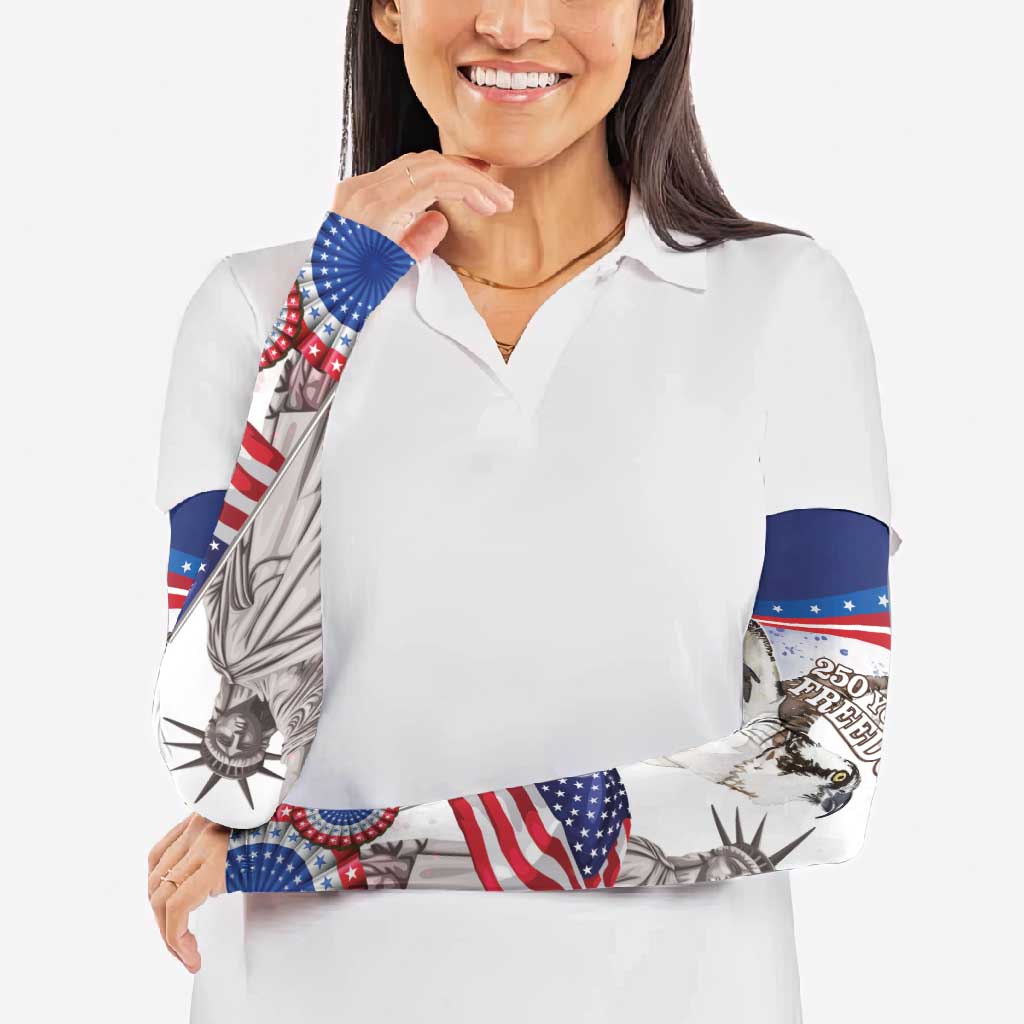United States 4th Of July Arm Sleeves USA Osprey 250 Years Of Freedom
