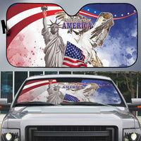 United States 4th Of July Auto Sun Shade USA Osprey 250 Years Of Freedom