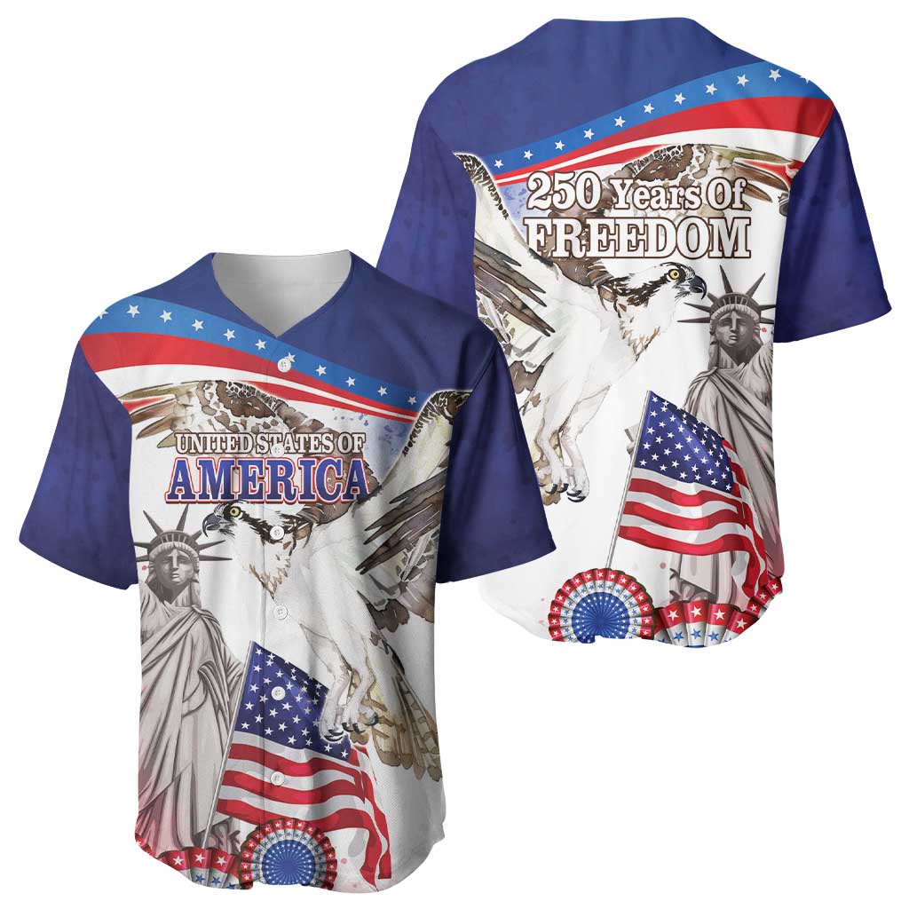 United States 4th Of July Baseball Jersey USA Osprey 250 Years Of Freedom