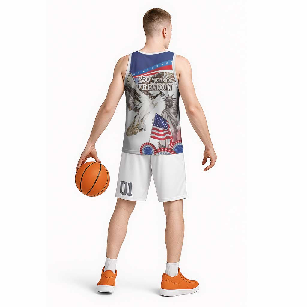 United States 4th Of July Basketball Jersey USA Osprey 250 Years Of Freedom