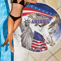 United States 4th Of July Beach Blanket USA Osprey 250 Years Of Freedom