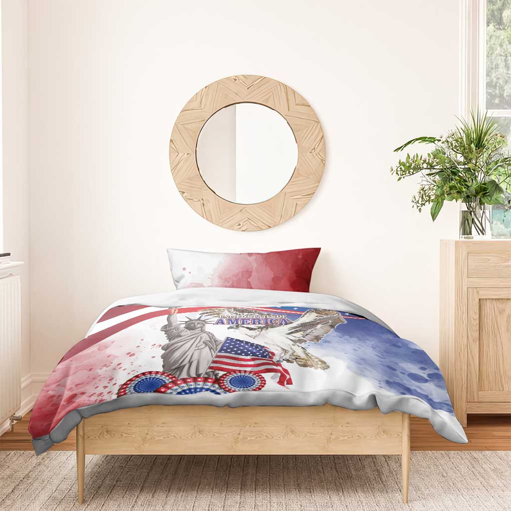 United States 4th Of July Bedding Set USA Osprey 250 Years Of Freedom