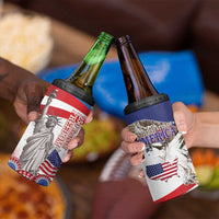 United States 4th Of July 4 in 1 Can Cooler Tumbler USA Osprey 250 Years Of Freedom