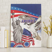 United States 4th Of July Canvas Wall Art USA Osprey 250 Years Of Freedom