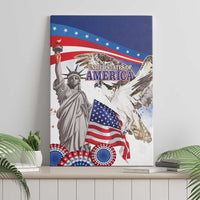 United States 4th Of July Canvas Wall Art USA Osprey 250 Years Of Freedom