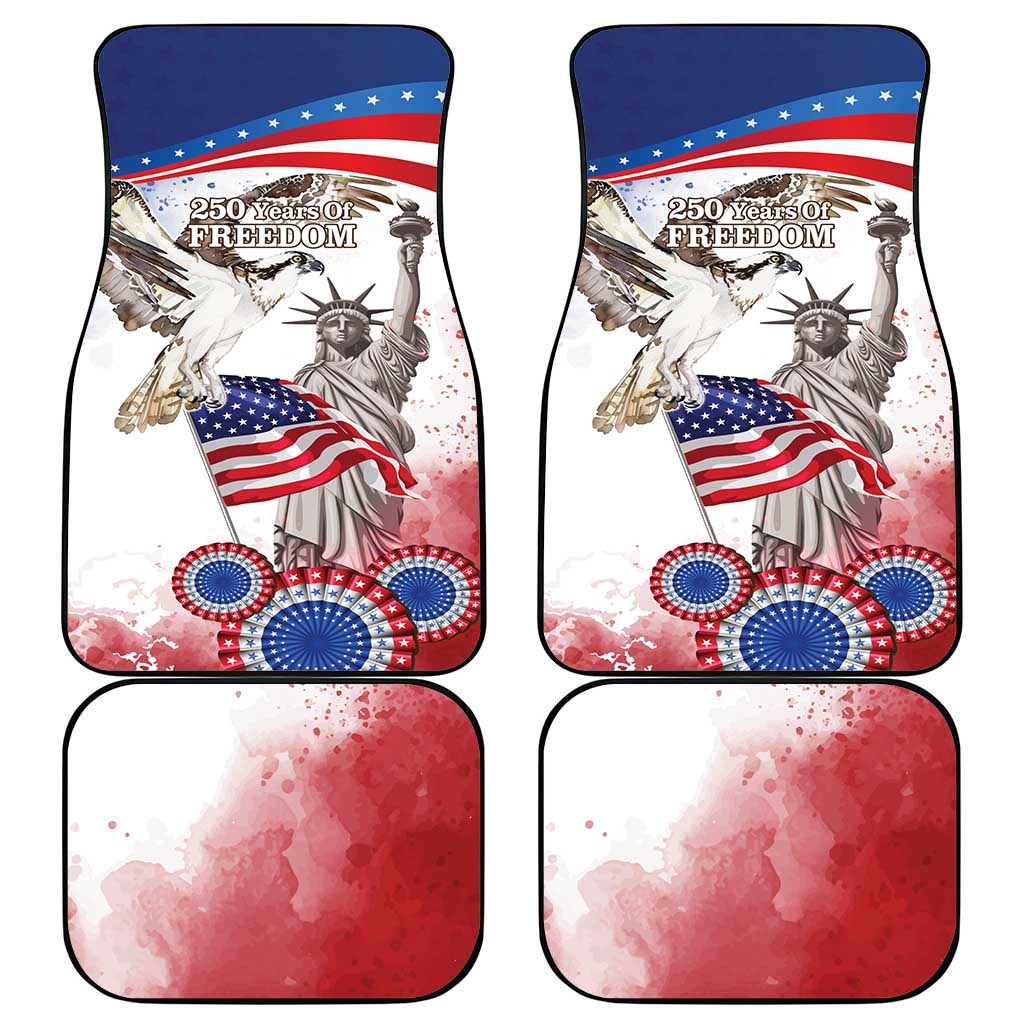 United States 4th Of July Car Mats USA Osprey 250 Years Of Freedom