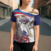 United States 4th Of July Cross Shoulder Shirt USA Osprey 250 Years Of Freedom