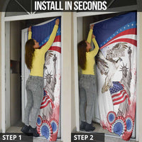 United States 4th Of July Door Cover USA Osprey 250 Years Of Freedom