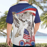 United States 4th Of July Hawaiian Shirt USA Osprey 250 Years Of Freedom