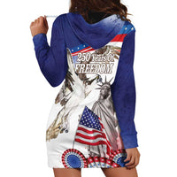 United States 4th Of July Hoodie Dress USA Osprey 250 Years Of Freedom
