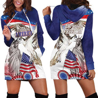 United States 4th Of July Hoodie Dress USA Osprey 250 Years Of Freedom