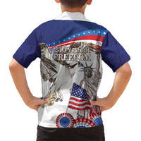 United States 4th Of July Kid Hawaiian Shirt USA Osprey 250 Years Of Freedom