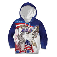 United States 4th Of July Kid Hoodie USA Osprey 250 Years Of Freedom