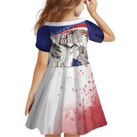 United States 4th Of July Kid Short Sleeve Dress USA Osprey 250 Years Of Freedom