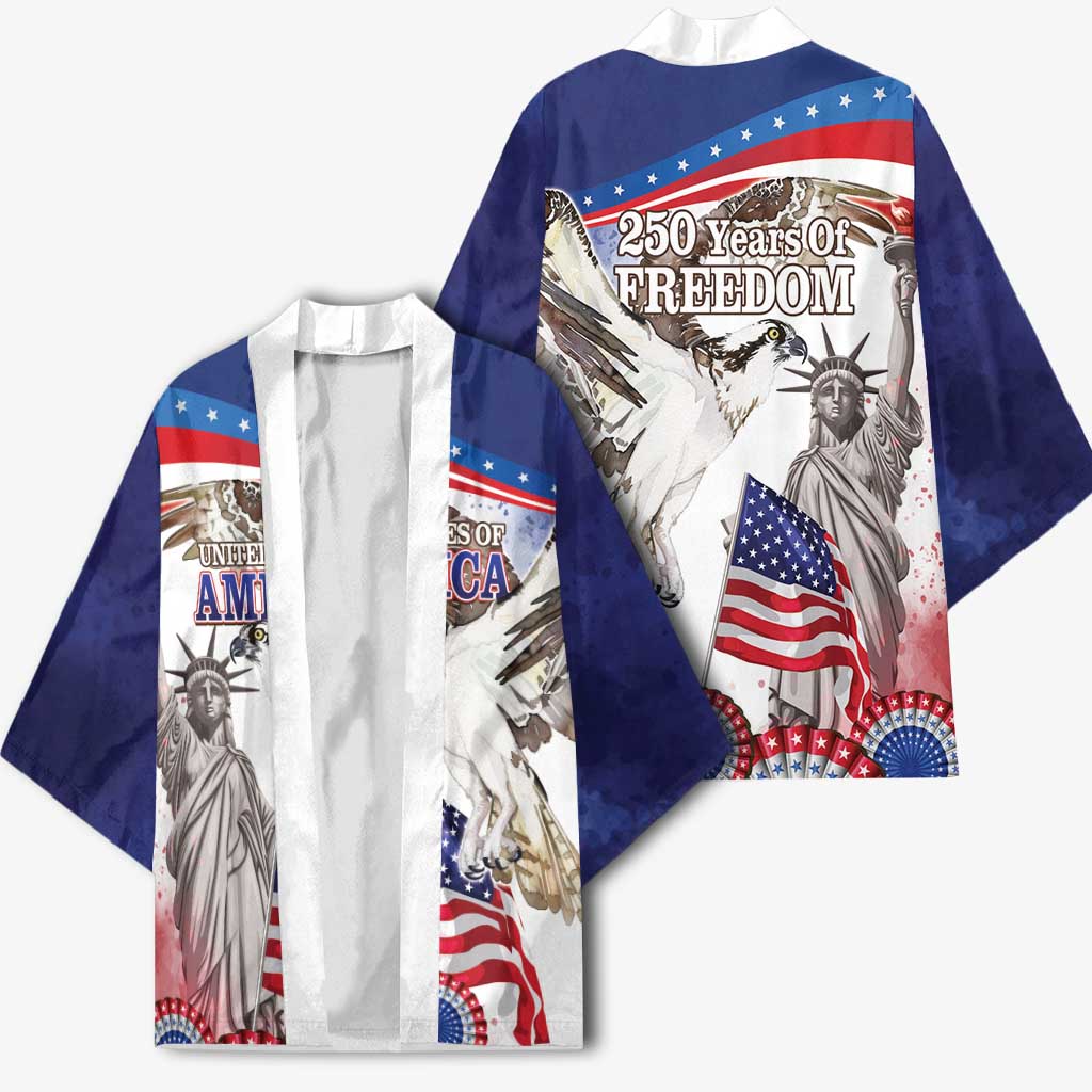 United States 4th Of July Kimono USA Osprey 250 Years Of Freedom