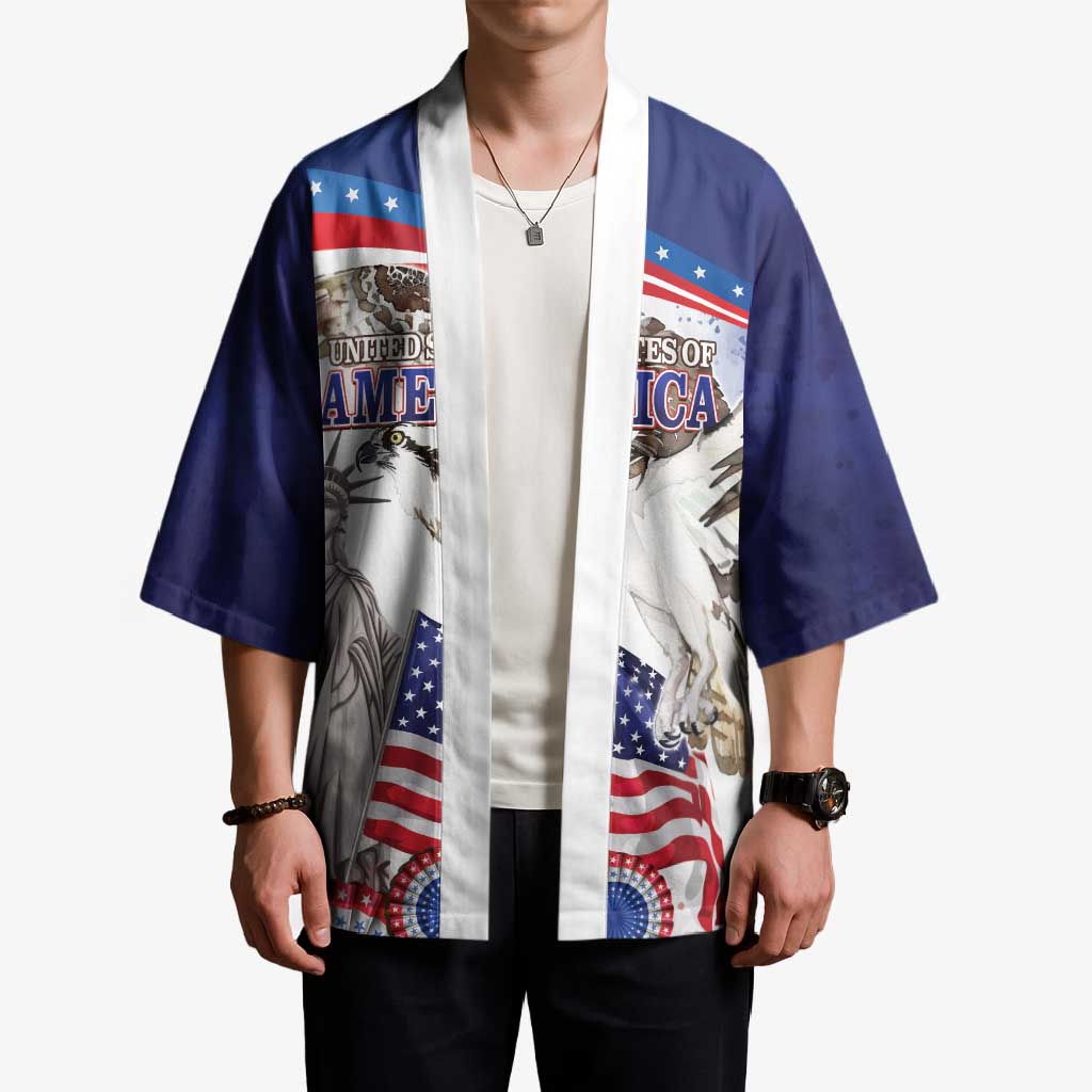 United States 4th Of July Kimono USA Osprey 250 Years Of Freedom