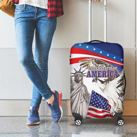 United States 4th Of July Luggage Cover USA Osprey 250 Years Of Freedom