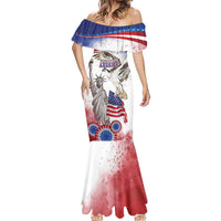 United States 4th Of July Mermaid Dress USA Osprey 250 Years Of Freedom