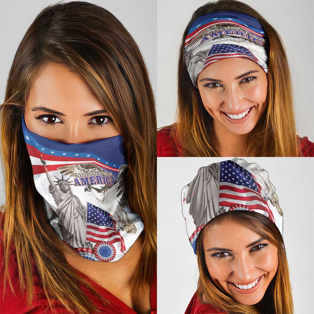 United States 4th Of July Neck Gaiter USA Osprey 250 Years Of Freedom