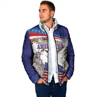 United States 4th Of July Padded Jacket USA Osprey 250 Years Of Freedom