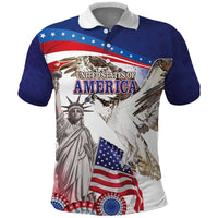 United States 4th Of July Polo Shirt USA Osprey 250 Years Of Freedom
