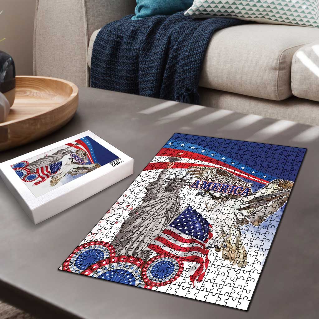 United States 4th Of July Puzzle USA Osprey 250 Years Of Freedom