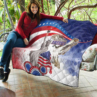 United States 4th Of July Quilt USA Osprey 250 Years Of Freedom