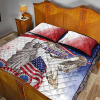 United States 4th Of July Quilt Bed Set USA Osprey 250 Years Of Freedom