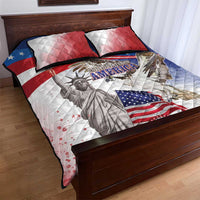 United States 4th Of July Quilt Bed Set USA Osprey 250 Years Of Freedom