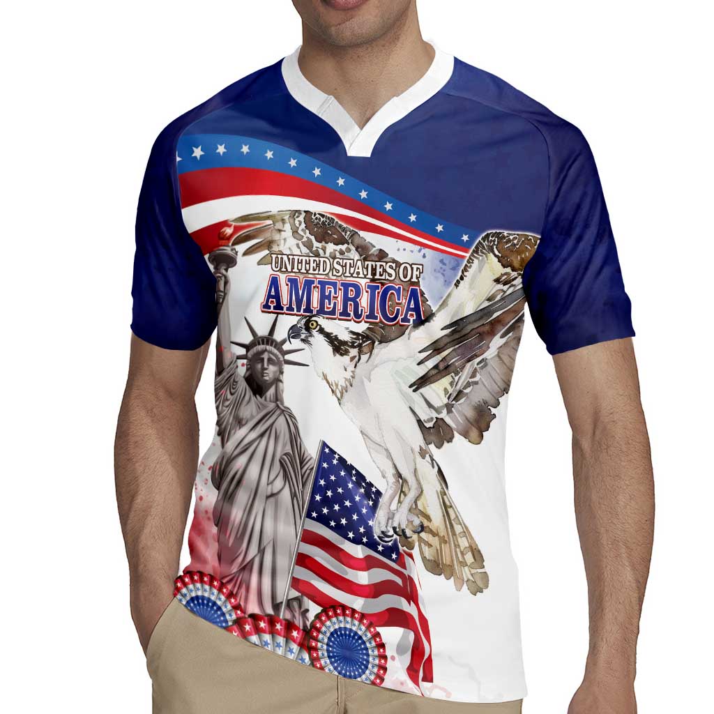 United States 4th Of July Rugby Jersey USA Osprey 250 Years Of Freedom