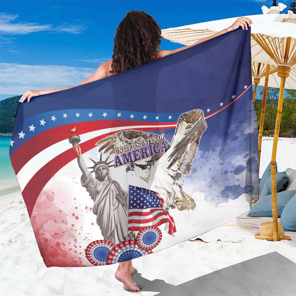 United States 4th Of July Sarong USA Osprey 250 Years Of Freedom
