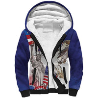 United States 4th Of July Sherpa Hoodie USA Osprey 250 Years Of Freedom