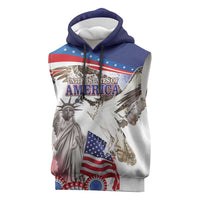 United States 4th Of July Sleeveless Hoodie USA Osprey 250 Years Of Freedom