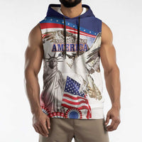 United States 4th Of July Sleeveless Hoodie USA Osprey 250 Years Of Freedom