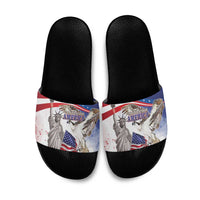 United States 4th Of July Slide Sandals USA Osprey 250 Years Of Freedom