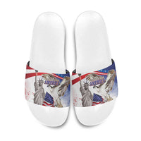 United States 4th Of July Slide Sandals USA Osprey 250 Years Of Freedom