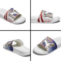 United States 4th Of July Slide Sandals USA Osprey 250 Years Of Freedom