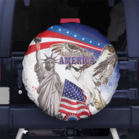 United States 4th Of July Spare Tire Cover USA Osprey 250 Years Of Freedom