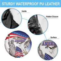 United States 4th Of July Spare Tire Cover USA Osprey 250 Years Of Freedom