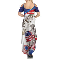 United States 4th Of July Summer Maxi Dress USA Osprey 250 Years Of Freedom
