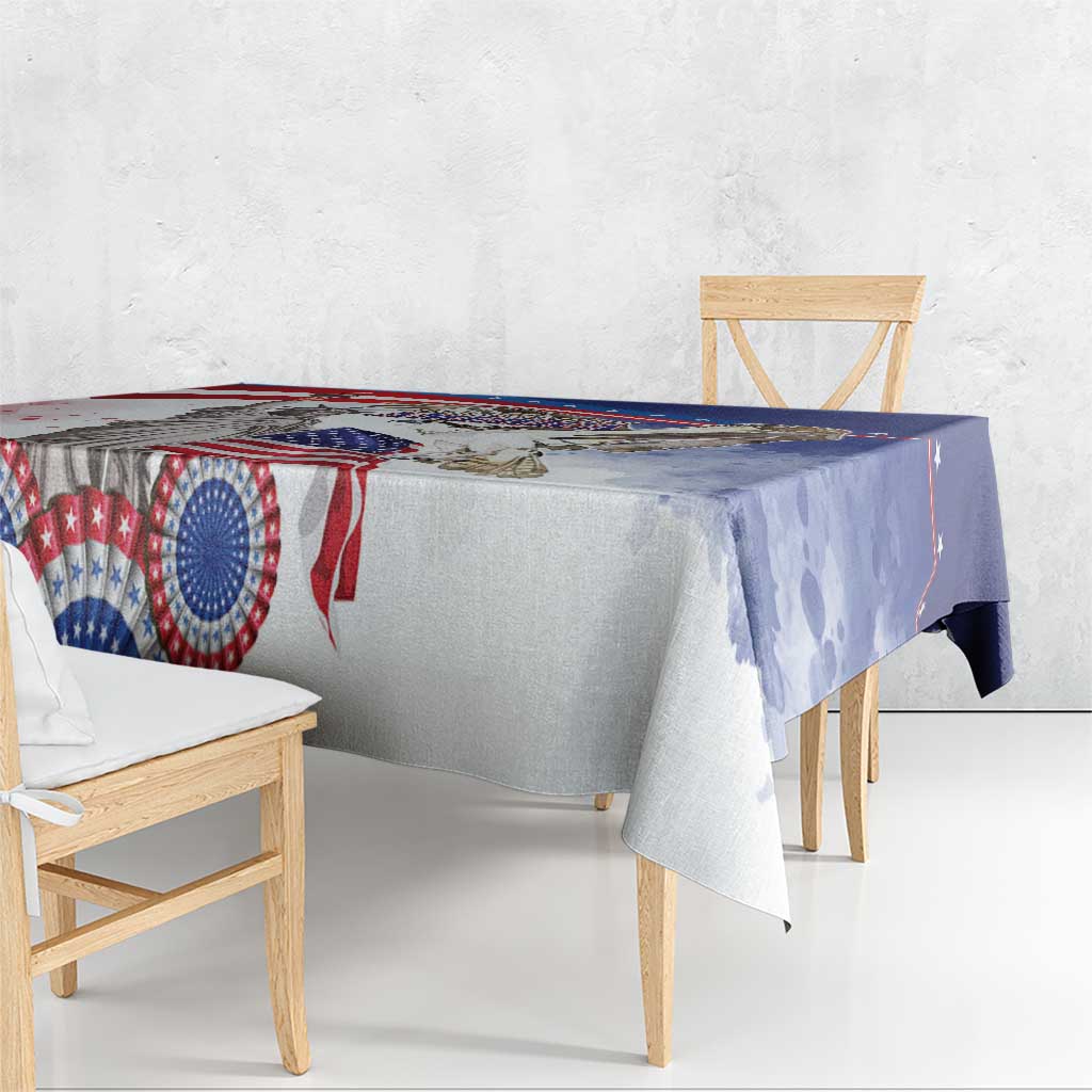 United States 4th Of July Tablecloth USA Osprey 250 Years Of Freedom