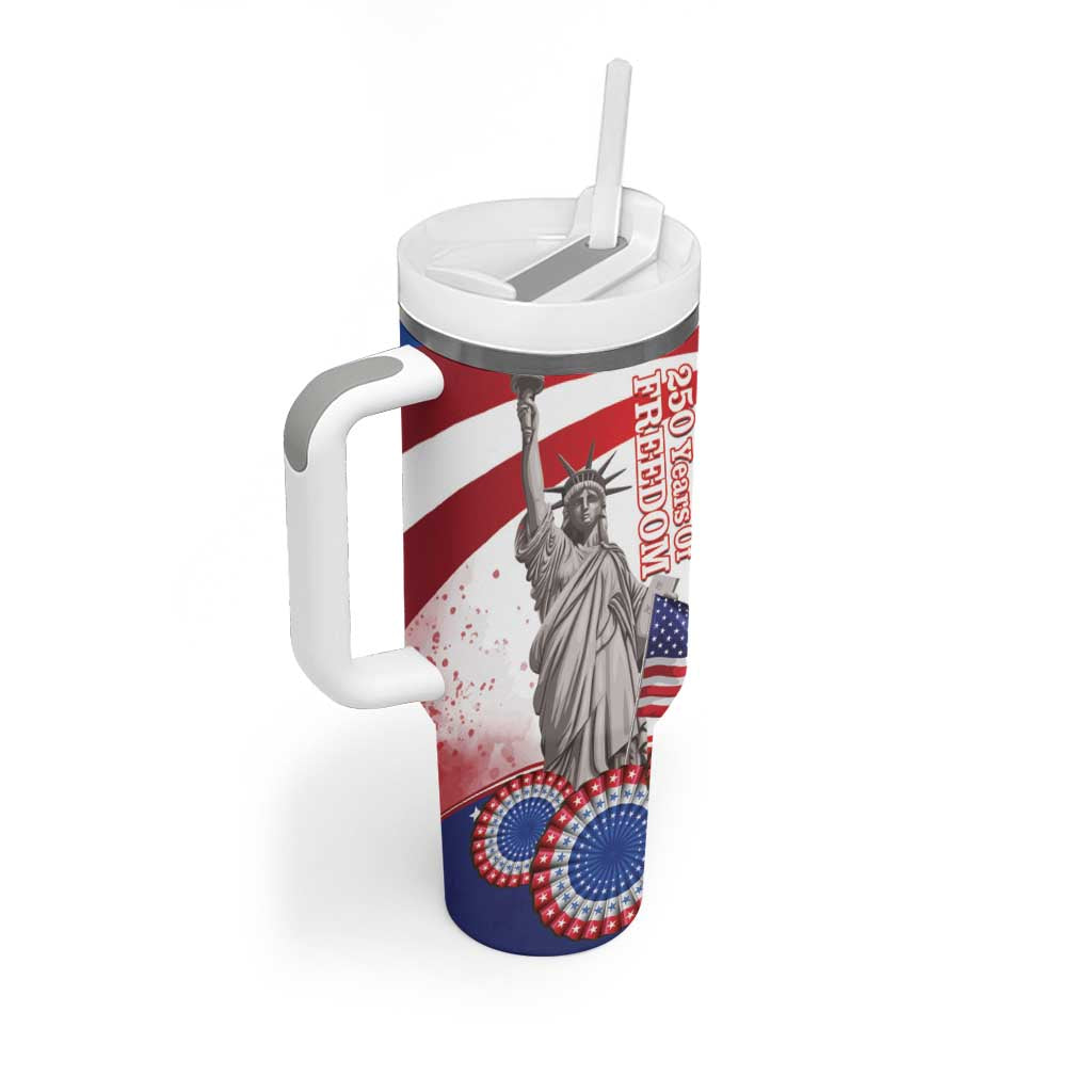 United States 4th Of July Tumbler With Handle USA Osprey 250 Years Of Freedom