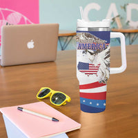 United States 4th Of July Tumbler With Handle USA Osprey 250 Years Of Freedom