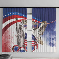 United States 4th Of July Window Curtain USA Osprey 250 Years Of Freedom